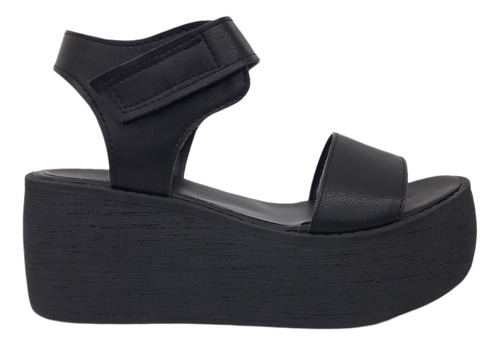 Sandalias Plataforma Con Abrojo Negro Mujer 35 Al 40