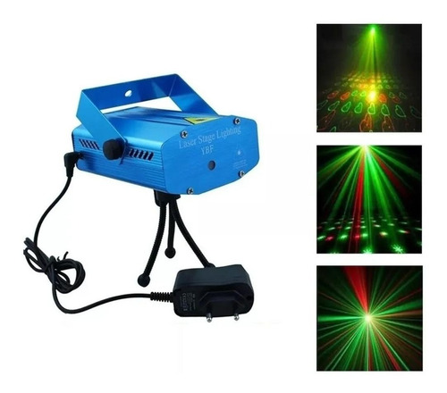 Mini Laser Lluvia Rgb Multipunto Audioritmico Tacho 220v