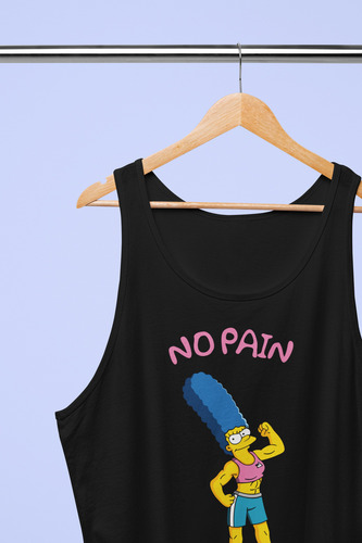Playera Tank Top S/mangas Marge Los Simpson Gym Para Dama