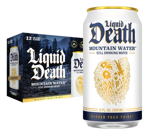 Agua De Montaña Still Natural 12 Latas De 355ml Reciclables