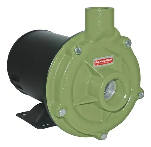 Bomba centrífuga 1,5cv mono Bc-92s 1c Schneider cor verde fase elétrica monofásica frequência 60 Hz