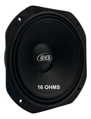 Alto Falante Qvs 8 Polegadas 250 Rms Medio Grave Woofer