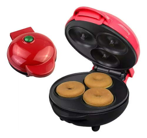 Mini Maquina Hacer Donas Donuts Antiadherente 3 Rosquillas