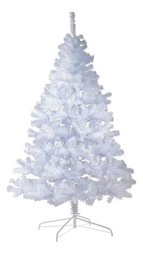 Árvore De Natal Pinheiro Canadense Branca 1,80m 388 Galhos Cor Branco