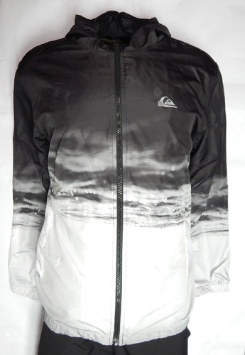 corta vento quiksilver preto