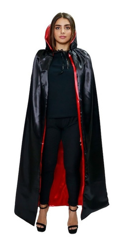 Disfraz Capa Vampiro Halloween Reversible Adulto Unisex