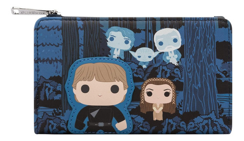 Billetera Loungefly Star Wars Force  Luke Leia Exclusivo