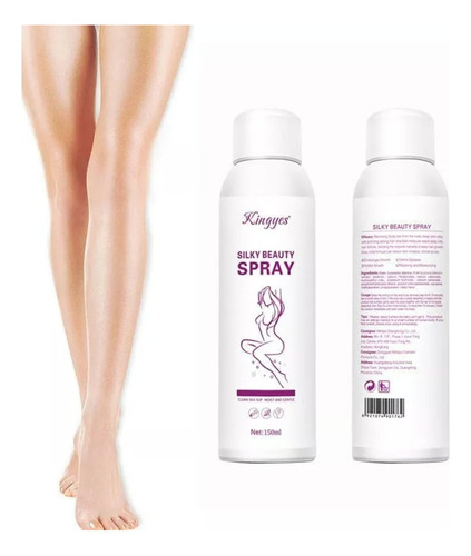 Crema Depilatoria Spray Removedor Vello Espuma Silky Beauty