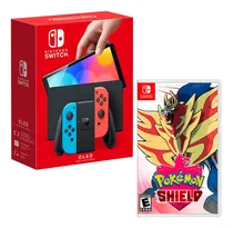 Comprar Consola Nintendo Switch Modelo Oled Neon + Pokemon Shield