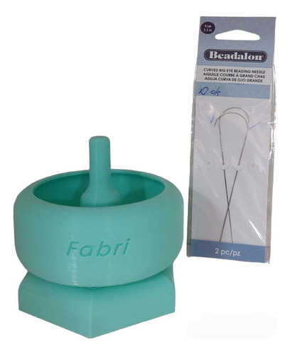 Enhebrador De Mostacillas, Luneville/bijou + 2 Agujas Curvas