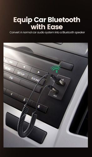 Receptor De Carro Bluetooth Ugreen Auxiliar Com Microfone
