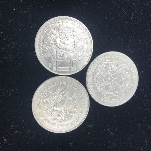 Moneda 50 Pesos Coyolxauhqui Serie 1982, 1983 Y 1984