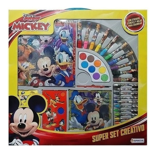 Mickey Mouse Super Mega Set Colorear Jugueteria Bloque