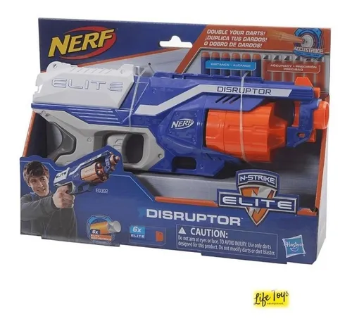 Brinquedo Lança Dardos Nerf Elite Disruptor - Tambor rotativo e desbloqueio rápido - B9838 - Hasbro