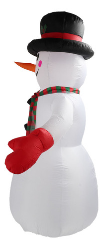 Muñeco De Nieve Inflable Navideño De 8 Pies De Altura, Infla