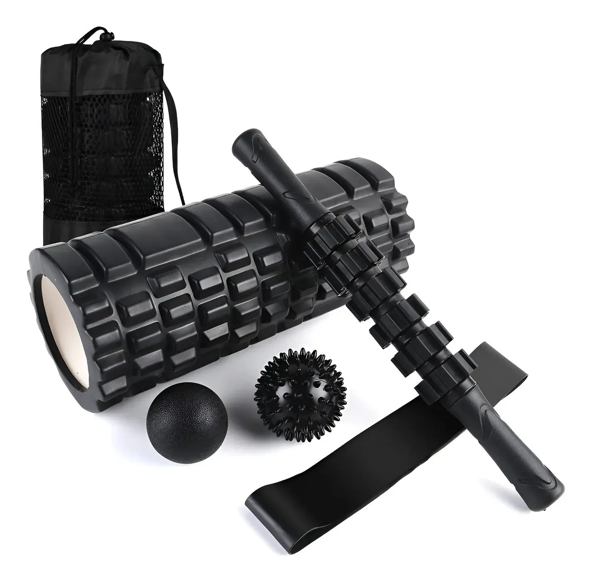 Rodillo De Espuma Para Yoga Pilates Foam Roller Juego De Masaje 6 En 1