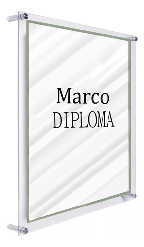 Acrílico Porta Diploma Tamaño Carta Marco (28x21cm)