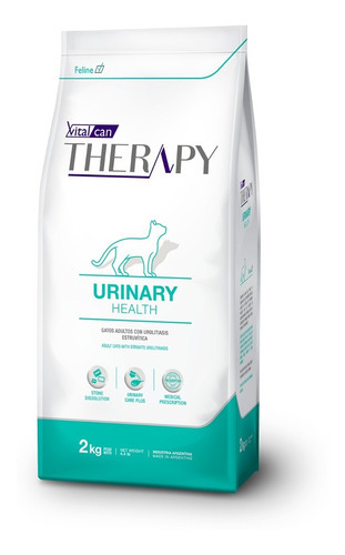 Therapy Feline Urinary Health 2kg. Despacho Regiones** Tm