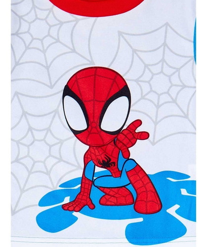 Imagen 2 de 3 de Pijama Térmica Spiderman Original Niño 4t (3-5 Años) America