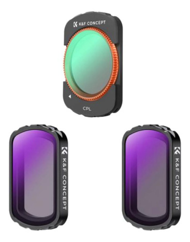 Filtro Cpl- Nd4 -nd8 Para Dji Osmo Pocket 3 K&f Concept