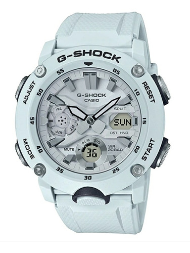 Nuevo G Shock Ga 2000s 7a Fibra De Carbono Original Blanco