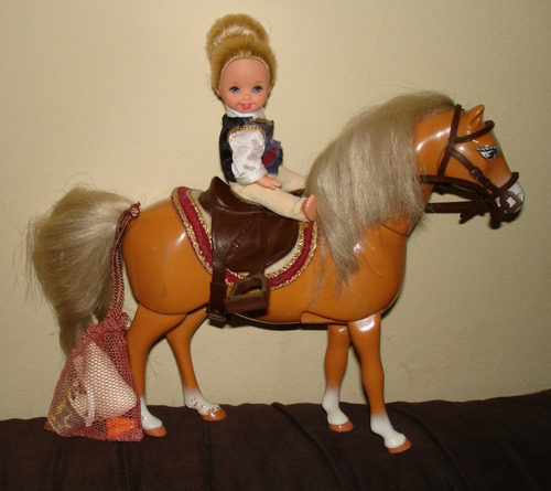 Barbie & Kelly Con Su Caballo Original Mattel #100