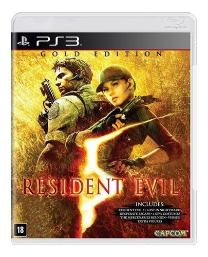 Jogo Resident Evil 5 Gold Edition - Ps3 - Novo - Mídia Física - Original  - Lacrado
