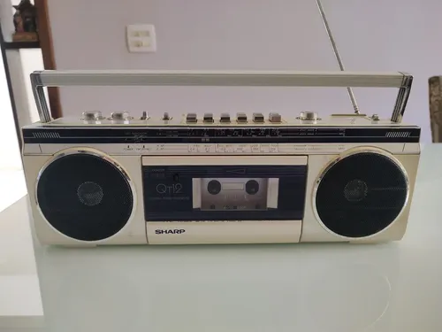 Rádio Cassete Sharp Qt-610b Bombox Ler Descrição | Parcelamento