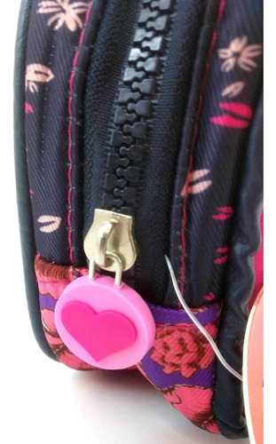 Imagen 4 de 10 de Cartuchera Escolar Rectangular Estampada Trendy Cierre