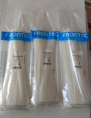 Imagem 2 de 3 de Presilha 283x4,8 Mm Branca 300und F7028