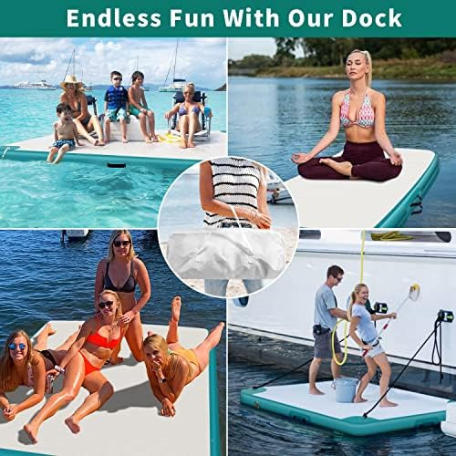 Plataforma De Muelle Inflable, Balsas Flotantes Inflables De