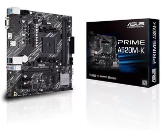 MOTHERBOARD ASUS PRIME A520M-K AMD RYZEN 3RA GEN GAMER M.2