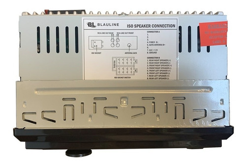 Imagen 5 de 9 de Estéreo Blauline Bs-250bt Usb Bluetooth Lector De Tarjeta Sd