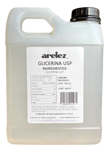 Glicerina Pura Usp 20 Litros Alimenticio, Cosmético