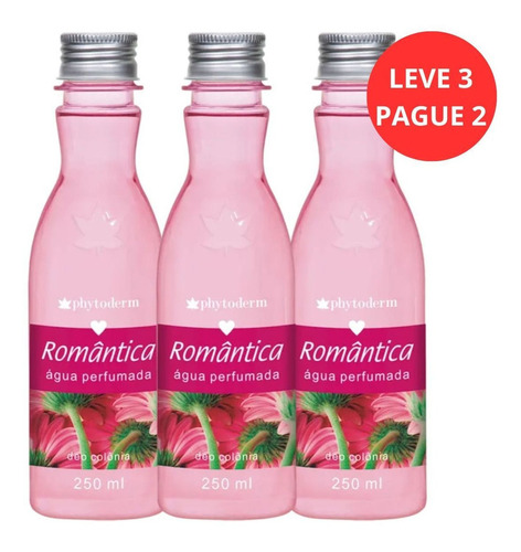 Água Perfumada Phytoderm Leve 3 Pague 2 Romântica 250ml