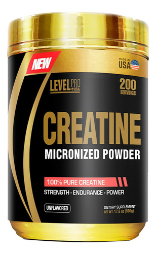 Creatina Creapure - 500 Gr - Level Pro / ¡envío Gratis!