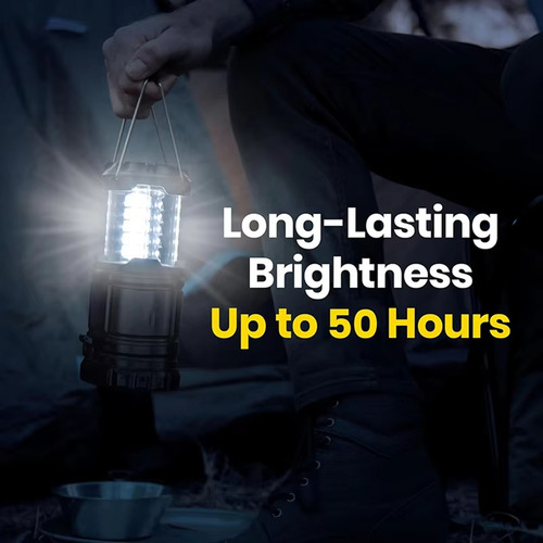Linterna Solar Para Acampar, Luces Led Que Funcionan Con Bat