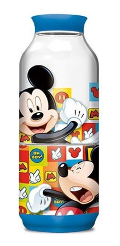 Botella Snack Cerealero Cristal  Mickey Mouse Disney