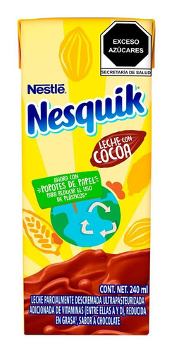 Leche Nesquik Chocolate 240 Ml