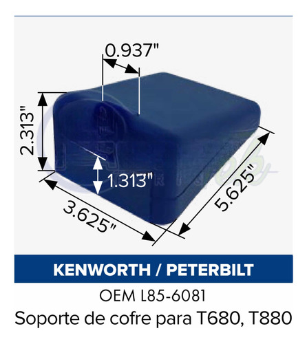 Soporte Cofre Kenworth/peterbilt T680-t880