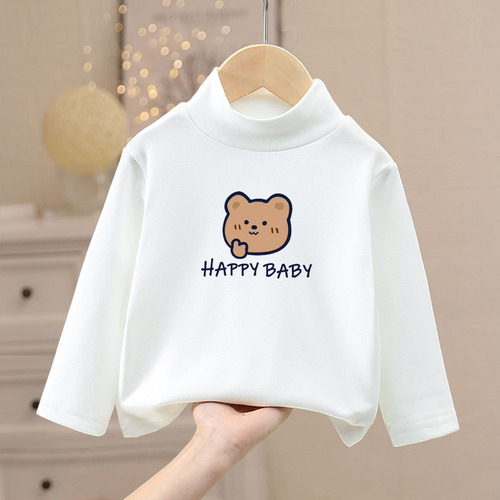 Top Con Capa Base Cálida De Terciopelo De Invierno Para Niño