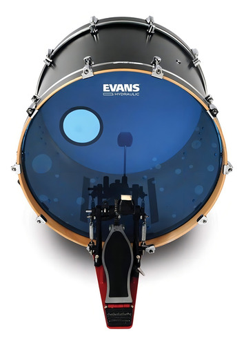 Evans Bd22hb Parche Hidráulico Para Bombo Azul 22 Pulgadas