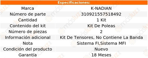 Componentes Tiempo Lexus Es300 V6 3.0l 94-01 K-nadian