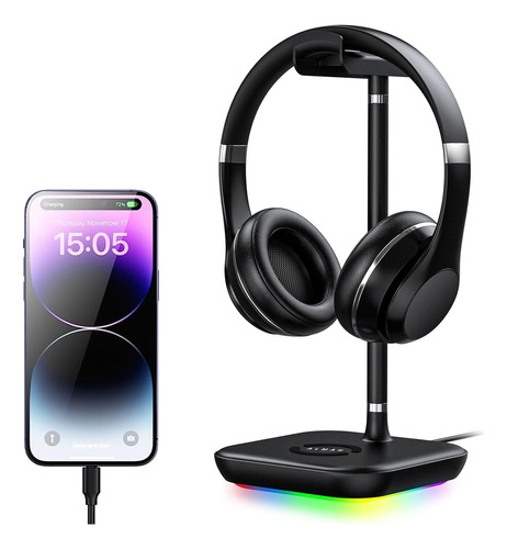 Soporte De Auriculares Rgb Para Juegos Para Escritorio, Acce