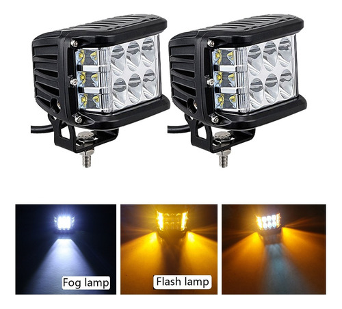 2 Faros De Policía, Luces Intermitentes, Jeep, Moto, 4x4