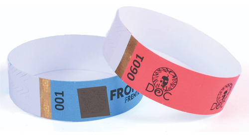 Pulseiras De Identificação Kit 1.000 Und. ( Personalizadas)