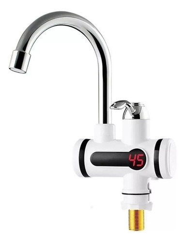 Llave Agua Caliente Eléctrico Lavaplatos Color Blanco