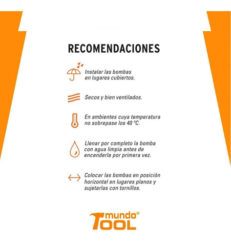 Imagen 2 de 5 de Bomba Eléctrica Autocebante Para Agua 1/2hp Truper 12780