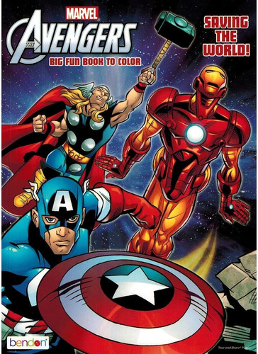 Marvel The Mighty Avengers Libro Para Colorear Salvar El Mun