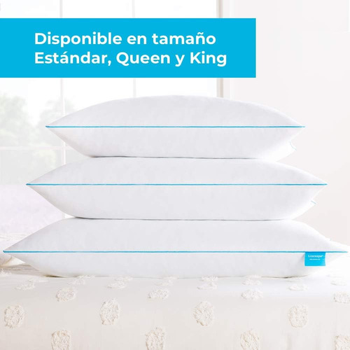 Linenspa ® 2 Almohadas Memory Foam Queen Size 40x73x15cm